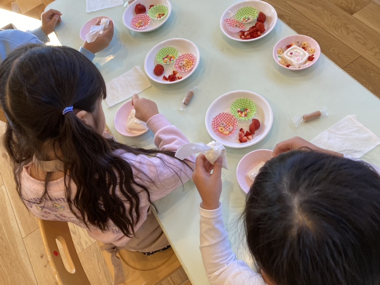 クリスマスケーキ作り